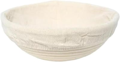 Broodrijsmanden - Bakmandjes - Ambachtelijk Brood Maken - Behoudt Deegvorm - 23 cm Rond - Houtkleur