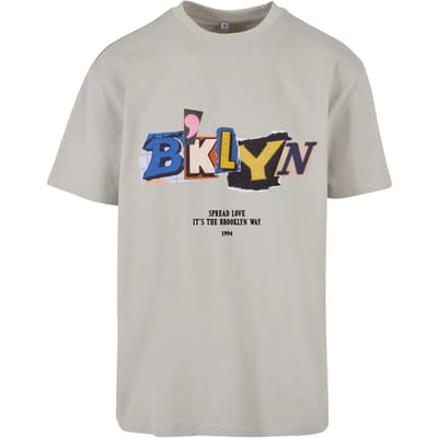Mister Tee - BRKLYN Oversize Heren T-shirt - XS - Grijs