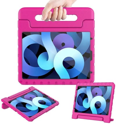Kinder Hoes Bumper - Kindvriendelijk Kids Case Kinderhoes - Hoesje Geschikt voor Samsung Galaxy Tab A 8.0 2019 (SM-T290/SM-T295) - 8.0 inch - Hoesje Shockproof Cover Hoes - Roze