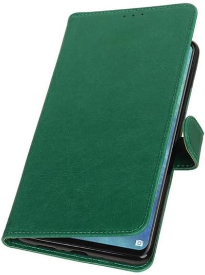 Groen Pull-Up Booktype Hoesje voor Huawei Mate 20 X