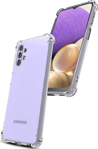 Anti shock Siliconen met Camera/Lens Bescherming Hoesje - Geschikt voor Samsung Galaxy A13 4G / A32 5G - Extra sterke hoeken back cover - Transparant