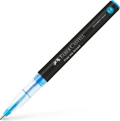 Faber-Castell inktroller - lijnbreedte 1.5mm - lichtblauw - inktpen - FC-348347