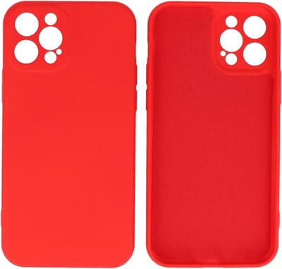 Hoesje Geschikt voor de iPhone 12 Pro - Fashion Color Backcover Telefoonhoesje - Rood