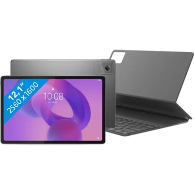 Lenovo Idea Tab Plus 12,1 inch 256GB Wifi Grijs met Stylus + Toetsenbord Hoes QWERTY