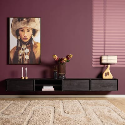 Starfurn - Tv meubel Ambiance - Zwart - 35x280x30 cm