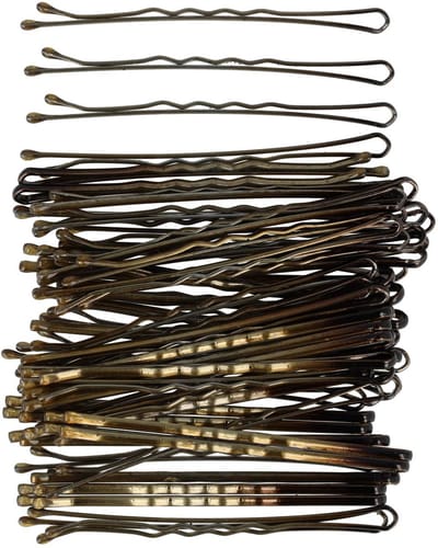 Haarsoires Haarspeld schuifspeldjes6cm - Basic - Bruin - Set van 100 - Haarklem - Haarclip - Haaraccessoires voor Dames & Kinderen - Hair Clip - Decoratieve Haaraccessoire