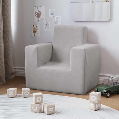 Kinderbank Pluche - Kindermeubel Bankje - Ontspannen en Spelen - Afneembare Wasbare Hoes - 52 x 38 x 50 cm