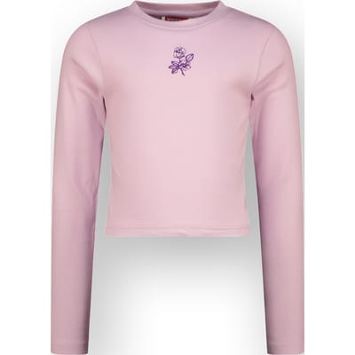 Vingino Girls G-basic-crop Rib Longsleeve Singlet Gloss Lilac Taglia: 12 | T-shirt Outlet | kids | Viola
