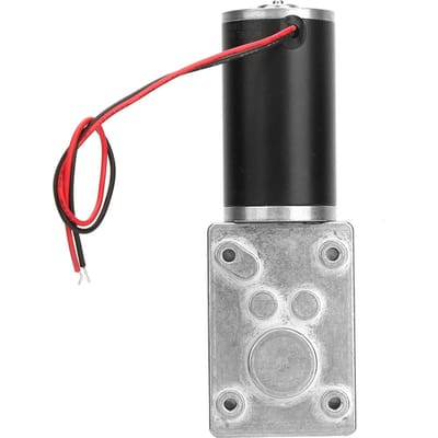 Snelheidsreductie Elektrische Versnellingsbakmotor Omkeerbare Wormwielmotor 8mm As 24V(100RPM)