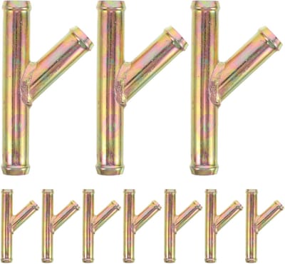 Y-Slang Koppeling Koelvloeistof - 3-Weg Verwarmingsslang Connector - Snelkoppeling Autoleiding Vervanging - 10 Stuks