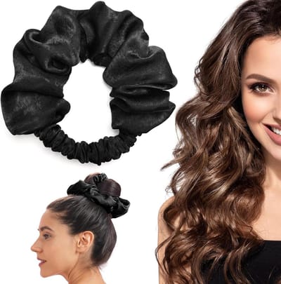 Warmtevrije krulspelden - Geen warmtelokken - Zacht slapen - Zwart - Geschikt voor lang haar.