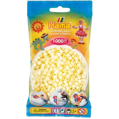 Hama Strijkkralen-ivoor (02) 1000 stuks.
