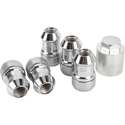 Wielslotenset met Sleutel 82215711 Anti-diefstal Vergrendelende Wielbouten Vervanging voor JL JT 2018 2025 gray