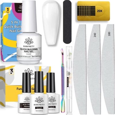 Born Pretty - Biab - Builder in a bottle - Builder gel - Biab nagellak - Biab set - The gel bottle biab - Biab nagel builder - Gel in a bottle - Biab starter pakket - Biab gel