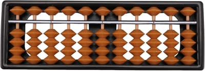 Telraam 11 Cijfers - Rekenhulp Abacus - Wiskunde Leren - Traditioneel Ontwerp - 17.6 cm Lengte - Zwart