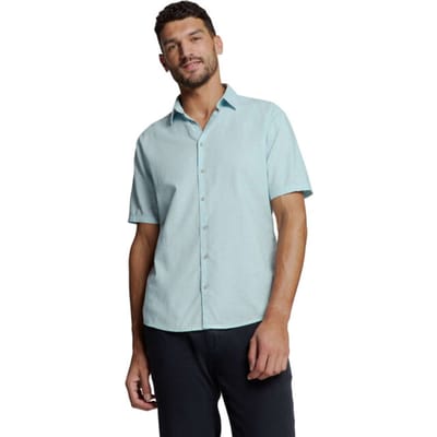 No Excess Shirt Short Sleeve Solid With Linen Ice Größe: XXL | Casual hemden Outlet | Herren | Weiß