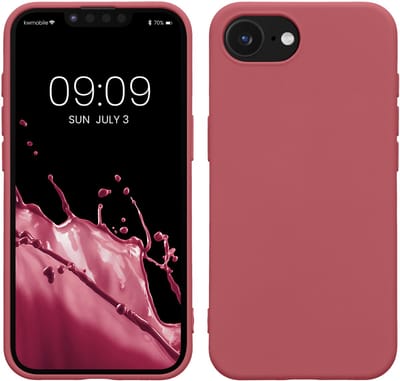 kwmobile telefoonhoesje geschikt voor Apple iPhone 17e / iPhone 16e - Hoesje voor smartphone - Back cover in donkerroze
