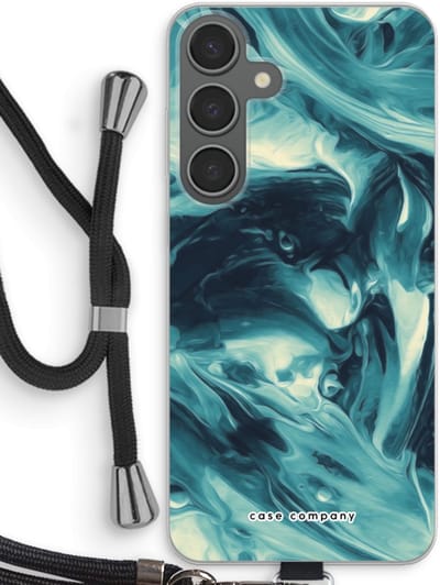 Case Company® - Hoesje met koord geschikt voor Samsung Galaxy S24 Plus hoesje met Koord - Dreaming About Whales - Telefoonhoesje met Zwart Koord - Bescherming aan alle Kanten en Over de Schermrand