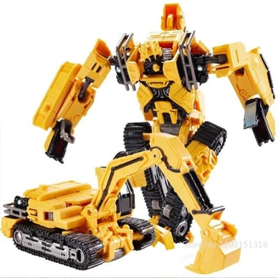 AOYI 8 IN 1 Oversized Devastator Transformatie Hoge Kwaliteit Speelgoed Jongen Anime Haak Actiefiguren Robot Auto Bouwvoertuig Model Kinderen 48cm black