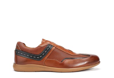 ALLTHEMEN Heren Wasachtige Leren Casual Schoenen - 40