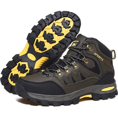 Merk Heren Waterdichte Leren Wandelschoenen Herfst Winter Trekking Schoenen Antislip Klimuitrusting voor Buitenactiviteiten Maat 46 46