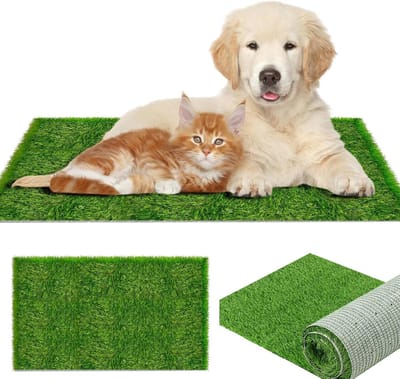 Hernieuwbare Hondentoiletmat van Kunstgras 50 x 70 cm, Ideaal voor Training, Balkon en Tuin, Waterdoorlatend en Duurzaam