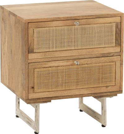 J-Line nachtkas - hout - naturel