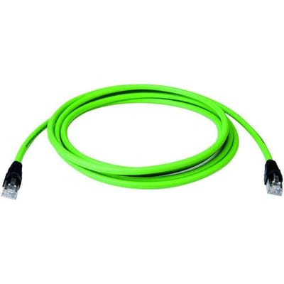 Telegärtner 100017332 RJ45 Netwerkkabel, patchkabel CAT 5 SF/UTP 5 m Groen Met anti-kniktule 1 stuk(s)