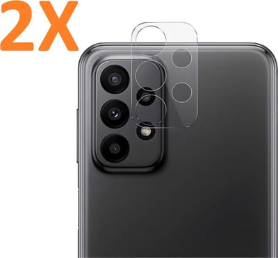 Camera Lens Glass Protector - beschermer Geschikt voor: Samsung Galaxy A23 - Transparant - 2x