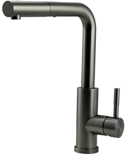 Pure.Sink Elite Steel Spark-S kitchen faucet PVD Gun Metal with pull-out spout PS8041-61