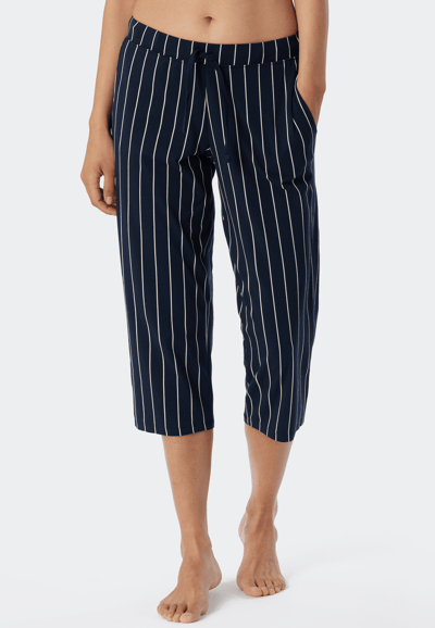 SCHIESSER Mix+Relax nachtkleding dames - dames broek 3/4-lengte gestreept multicolor