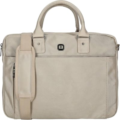 Laptoptas Zakelijke Tas - Schoudertas Documententas - Zakelijk Werk - Polyester Materiaal - 15 inch - Champagne