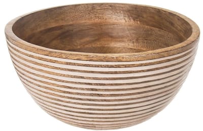 Orion Mango - Houten Serveerkom - 25 cm - 3 l - Uniek Design
