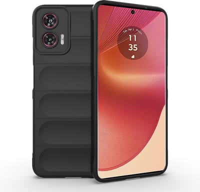 Hoesje geschikt voor Motorola Edge 50 Fusion - Techsuit Magic Shield Silicone Back Cover - Zwart