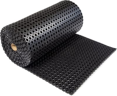 Rubbermat - Rubber ringmat - Rol 750x100cm - Heavy Duty - 2.2cm - werkplaatsmat - entreemat - schoonloopmat