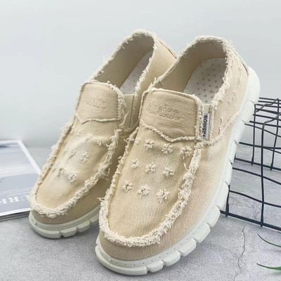 Oude Beijing Stoffen Schoenen Heren Canvas Schoenen Kleine Madeliefje Herenschoenen Instappers Casual Schoenen Ademende Zwervers Schoenen 43