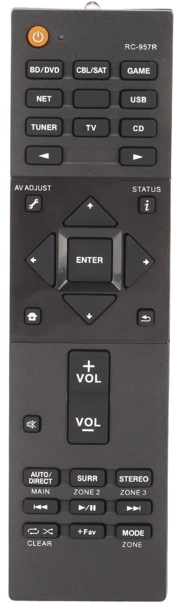 Golden crown - Vervangende Afstandsbediening - Compatibel met AV Receiver - Geschikt voor VSX 932 - Betrouwbare bediening - Ideaal voor audio-setup - Pe...