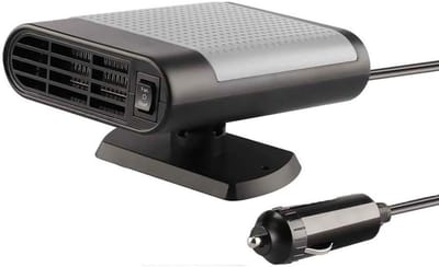 Ynkkvre -12V Draagbare Auto Ontdooier & Ontdamper – Elektrische Voorruitverwarmer met 360° Draaibare Basis, Stil & Energiezuinig Design