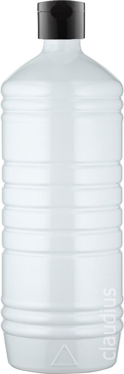 Lege plastic Fles 500 ml PET wit - met zwarte klepdop - set van 10 stuks - Navulbaar - Leeg