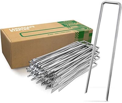 Anti-Roest Stalen Grondankers Voor Extreem Harde Grond - 200 mm Lang, 25 mm Breed, Ø 3.8 mm (100 Stuks)