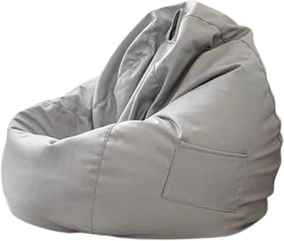 Zitzakhoes - Luie bank hoes - Speelgoed opbergen - Imitatieleren stof - 110x120cm - A