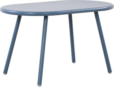 CLP Velva Salontafel - Ovaal - Loungetafel - voor buiten en binnen - Weerbestendige en UV-bestendige tuintafel - Bijzettafel voor buit blauw