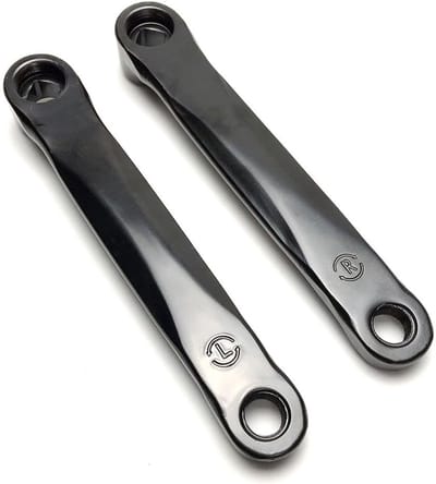 Hometrainer Crank Arm - Fietsonderdeel - Fitness Binnen - IJzeren Constructie - 170 mm - Zwart