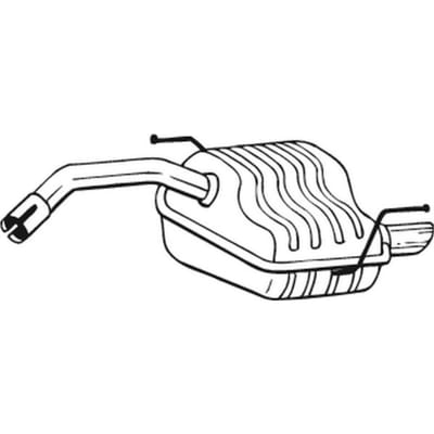 Geluiddemper achter BOSAL 100-169