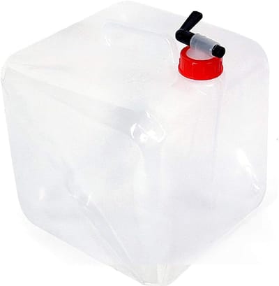 Opvouwbare Waterkan - Waterzak Drinken - Kamperen Picknick - Lekvrije Afsluiting - 20 Liter - Wit