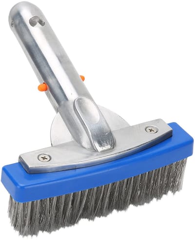 Dailygoods- Zwembadborstel 5,5 Inch - Roestvrij Stalen Borstelharen - Gebogen Uiteinden - Hoogefficiënte Zwembadreinigingsborstel - Lichtgewicht 168 g - Zwembadreiniger