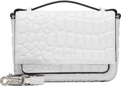 LIEBESKIND BERLIN Leren Schoudertas Lea Waxy Croco Crossbody Paperwhite Crème