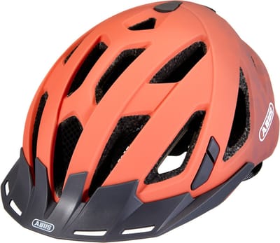 Fietshelm ABUS URBAN-I 3.0 living coral L - 56-61 cm - pink - Geschikt voor gebruik op elektrische fietsen - stadsfietsen - 300 g