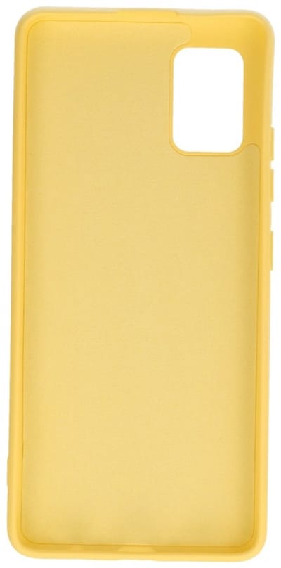 Hoesje Geschikt voor de Samsung Galaxy A51 5G - Fashion Color Backcover Telefoonhoesje - Geel