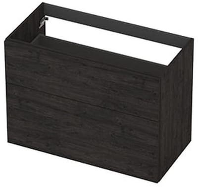 INK - Onderkast 2L A-sym Decor Tbv Grepen - 900x450x650 Mm - Houtskool Eiken